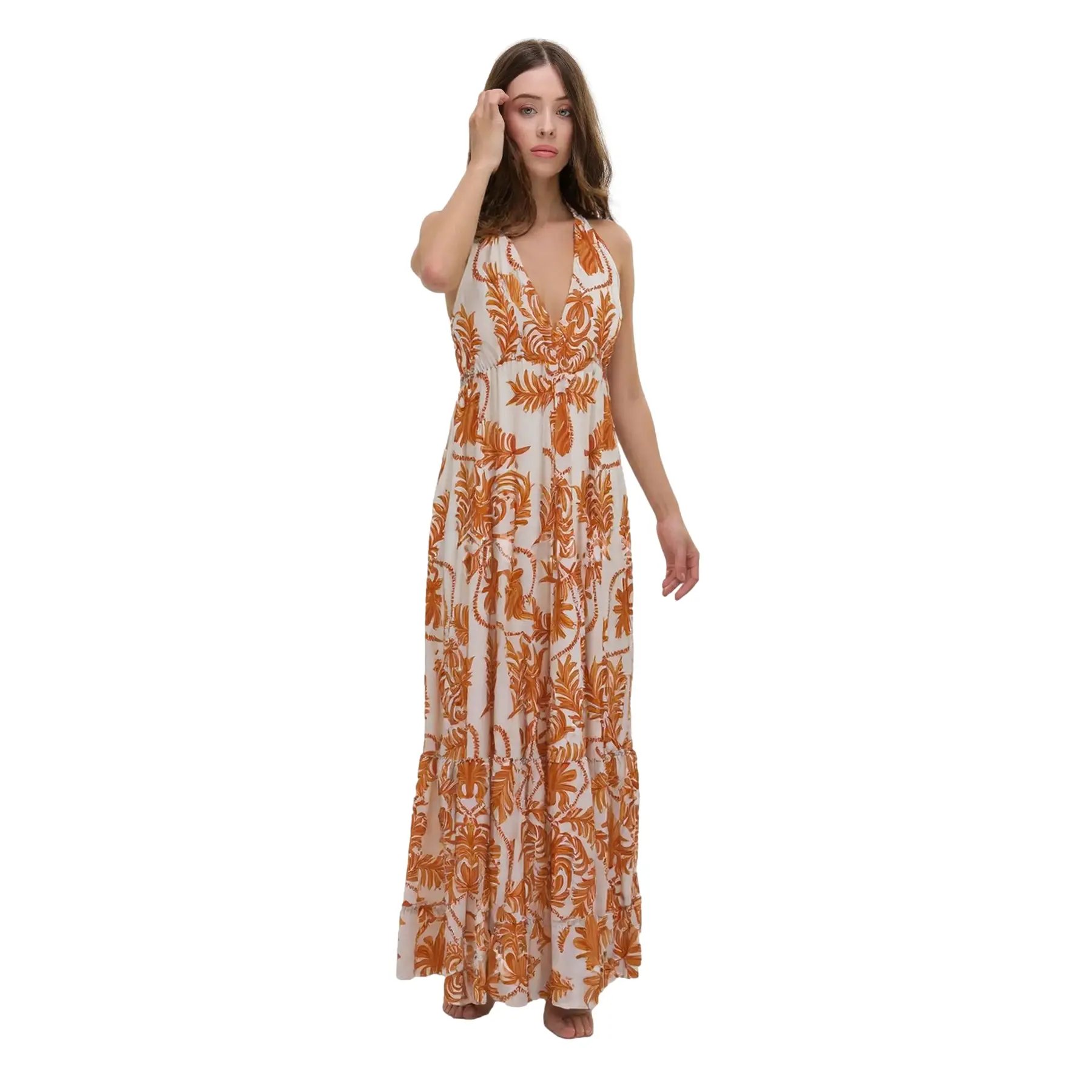 Maxikleid mit offenem Rücken für Damen Ble Resort Collection
