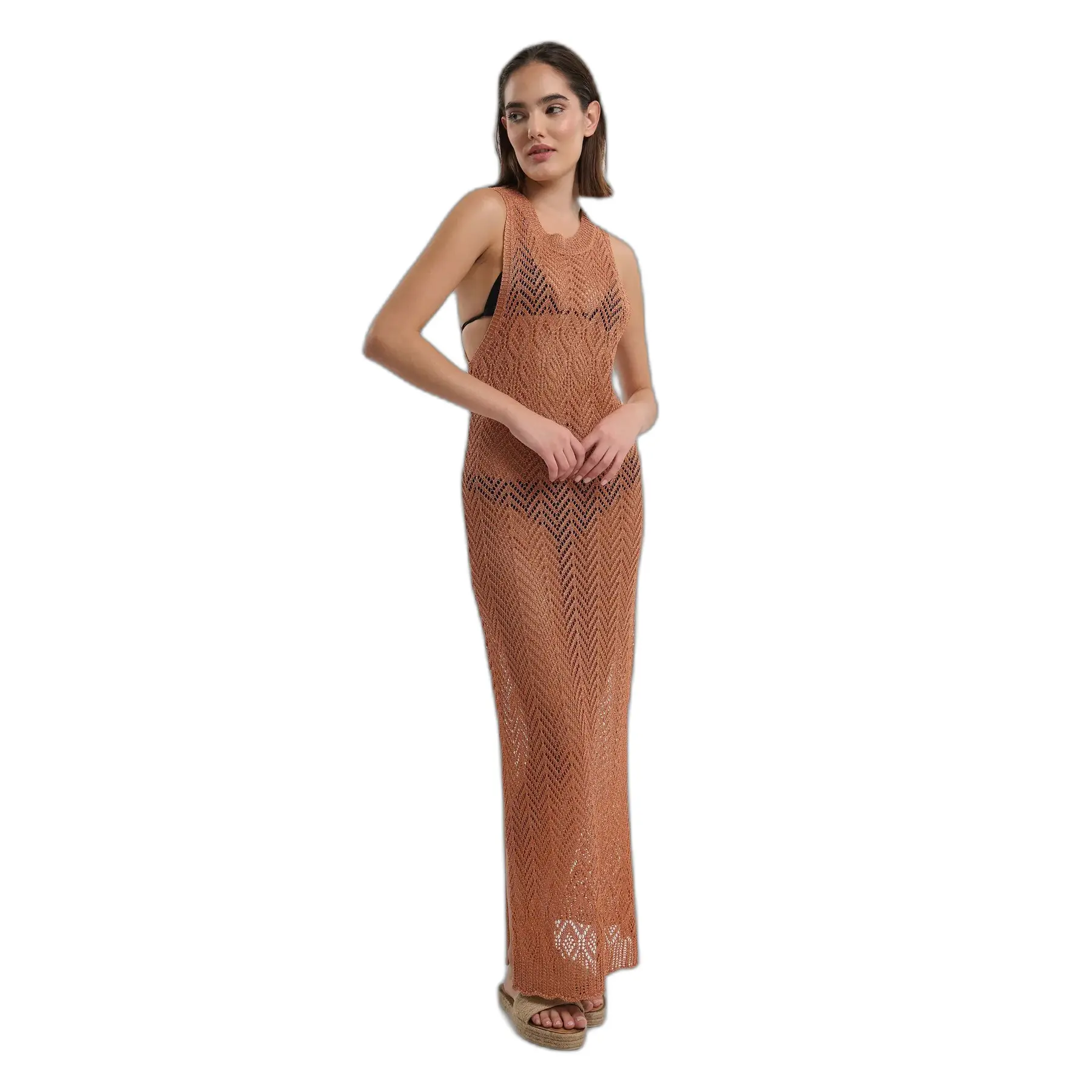 Maxi jurk zonder mouwen voor dames Ble Resort Collection