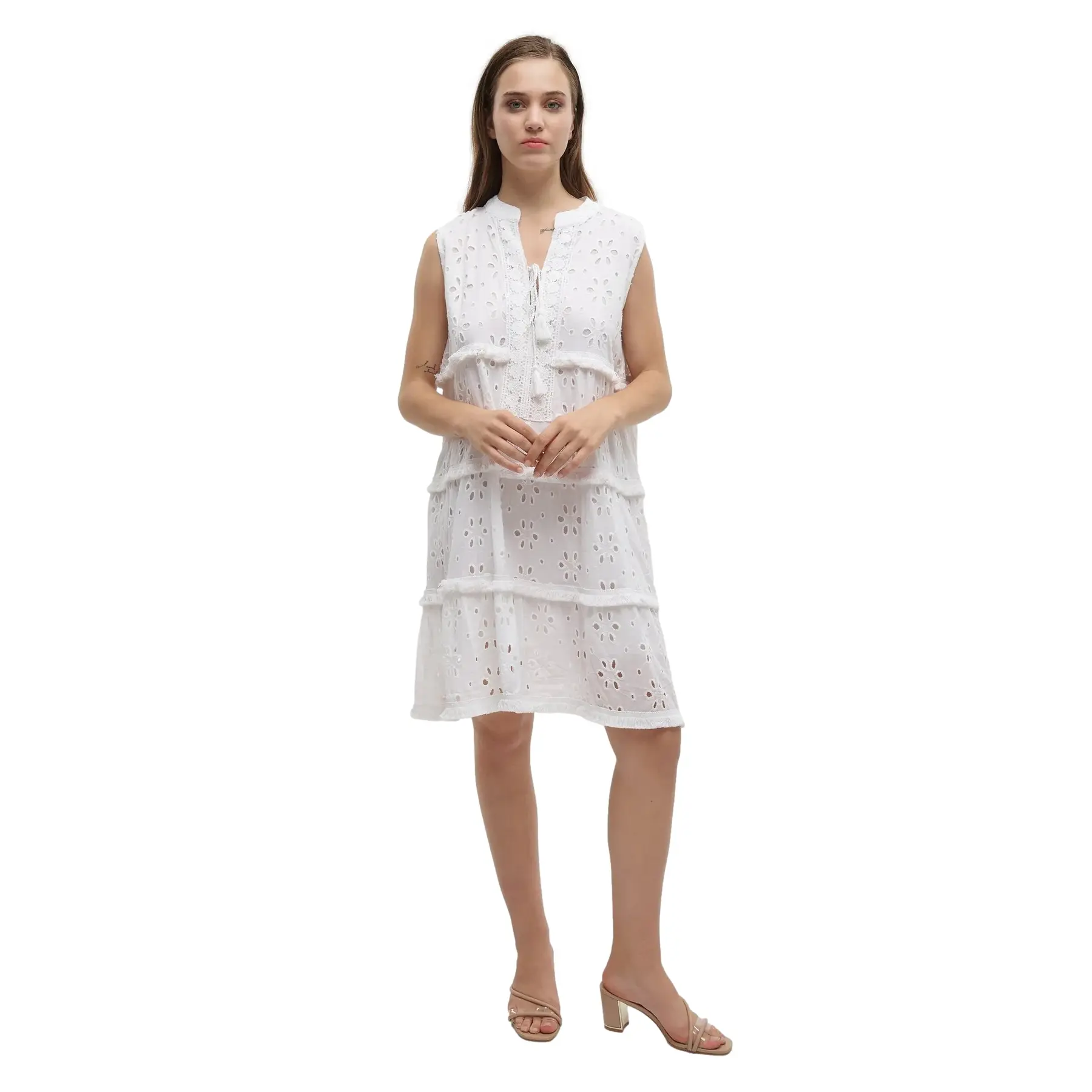 Mouwloze mini jurk dames Ble Resort Collection