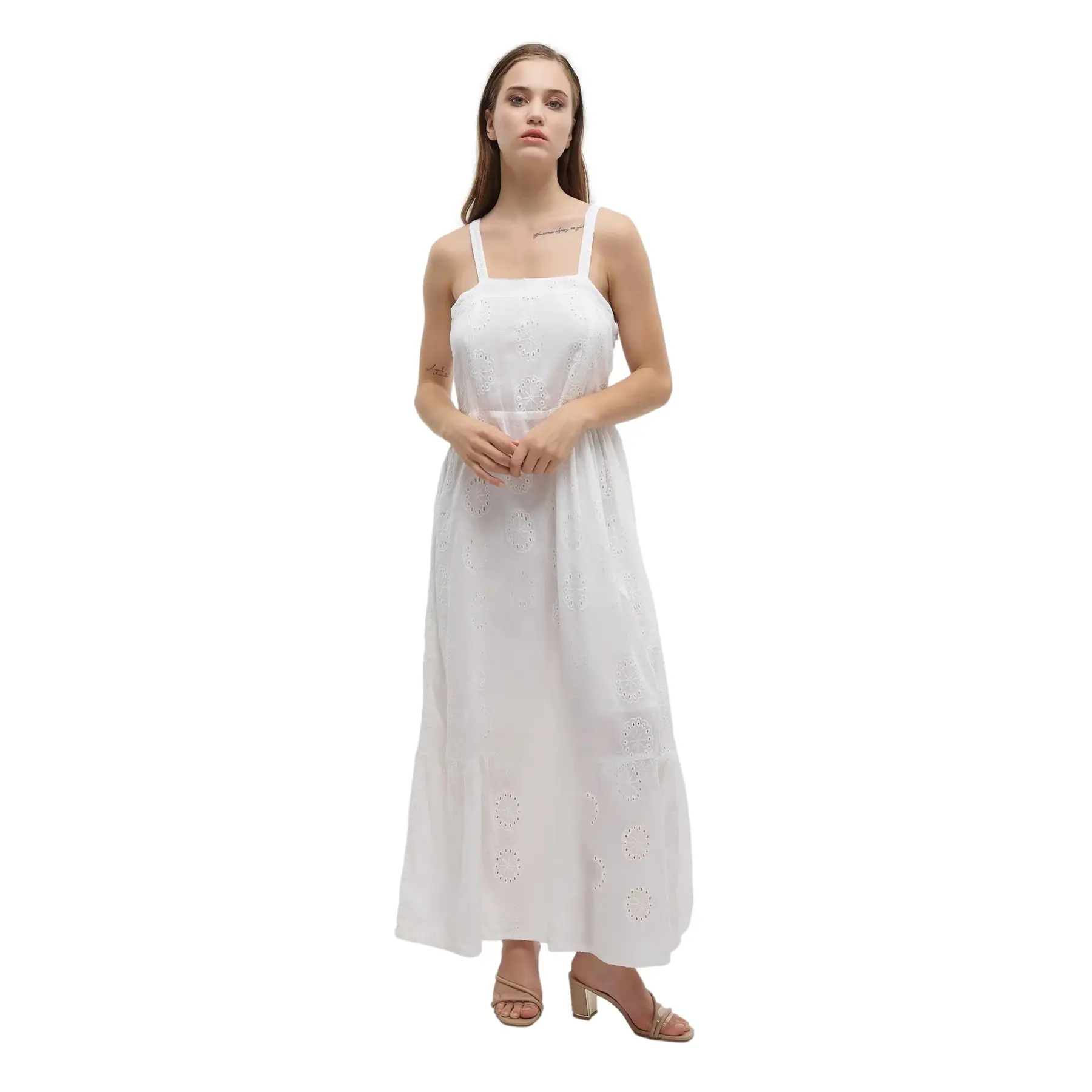 Maxi jurk zonder mouwen voor dames Ble Resort Collection
