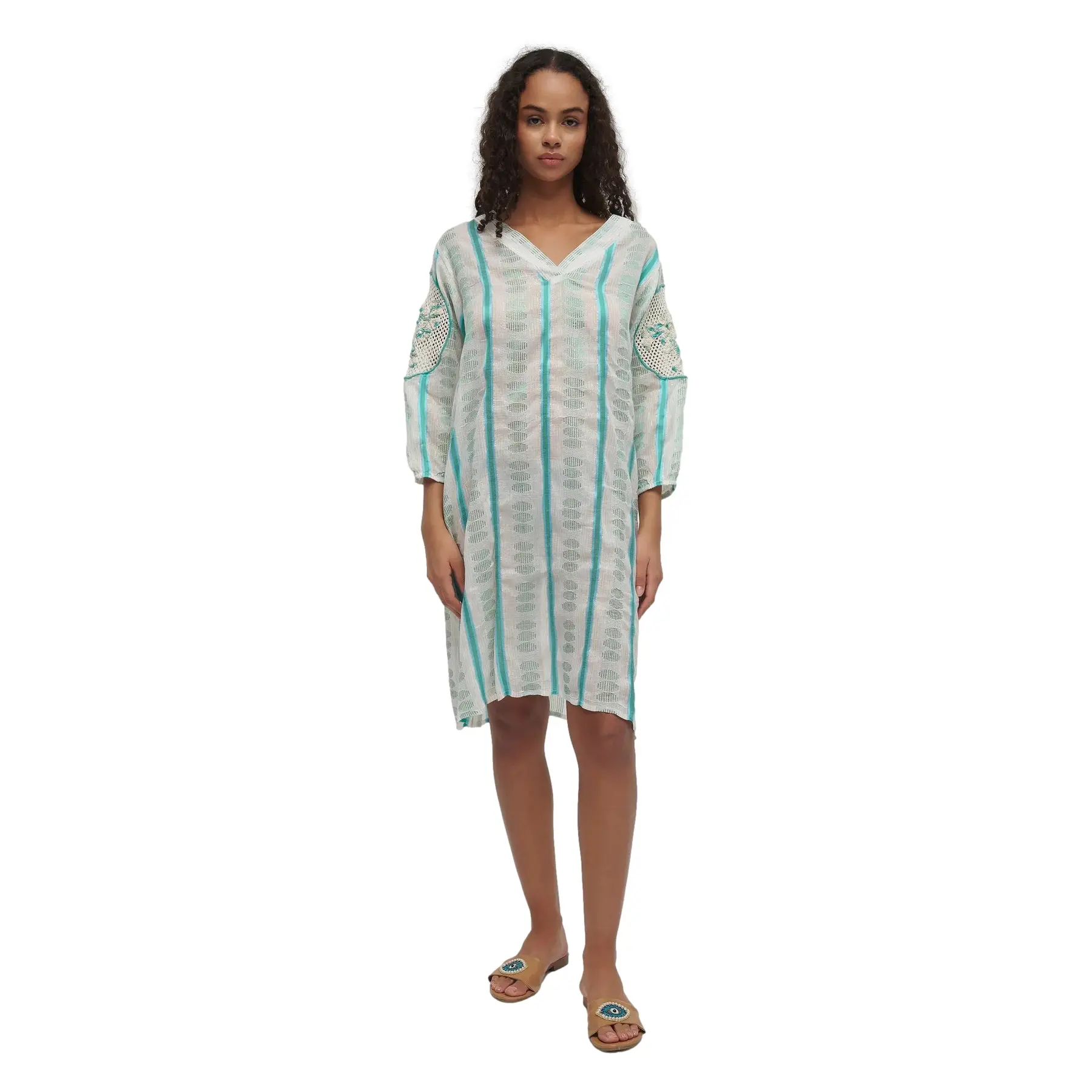 Strandjurk met 3/4 mouwen dames Ble Resort Collection
