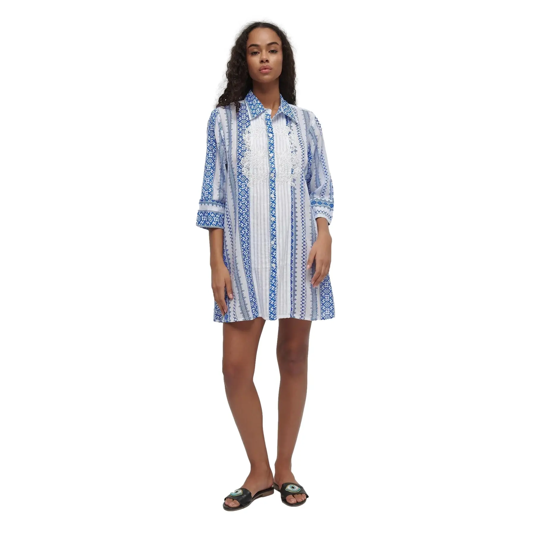 Strandjurk met 3/4 mouwen dames Ble Resort Collection