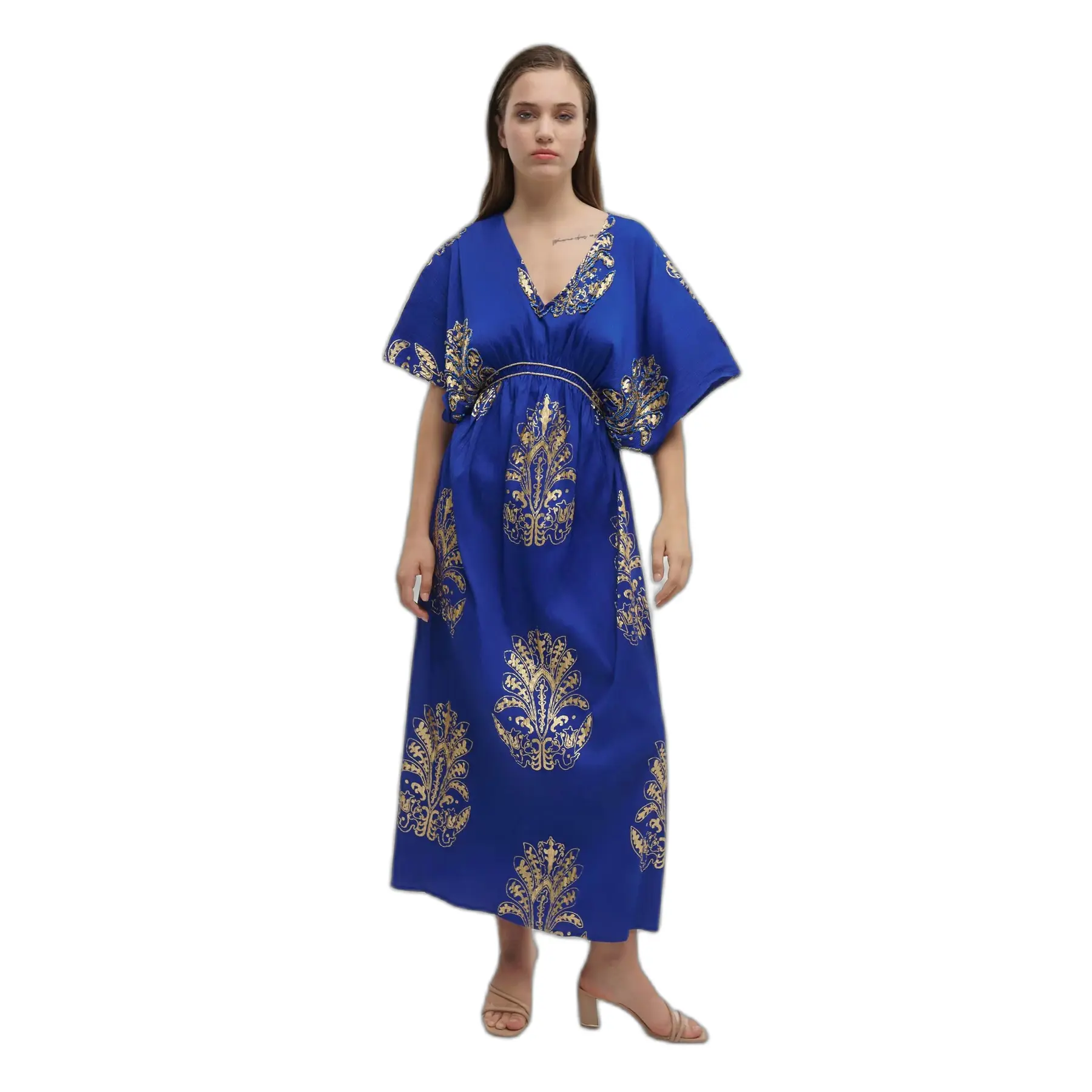 3/4 Maxi Jurk Dames Ble Resort Collection