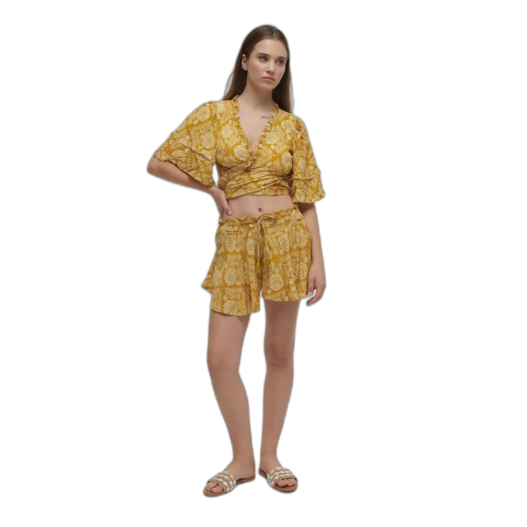 Vrouwenblouse Ble Resort Collection Flower