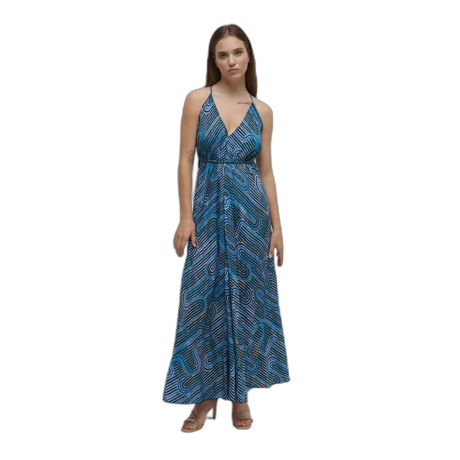 Maxikleid mit offenem Rücken für Damen Ble Resort Collection