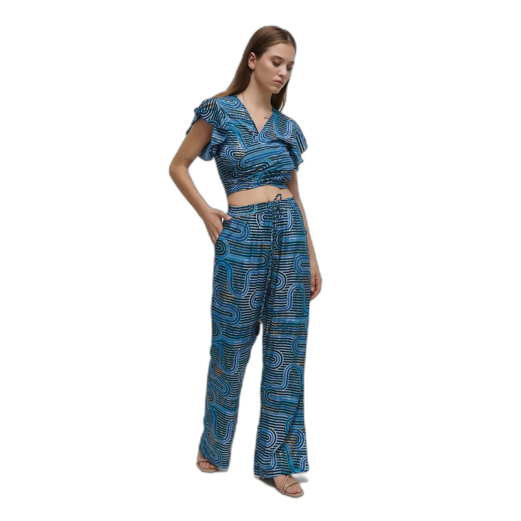 Blouse met geometrische patronen voor dames Ble Resort Collection