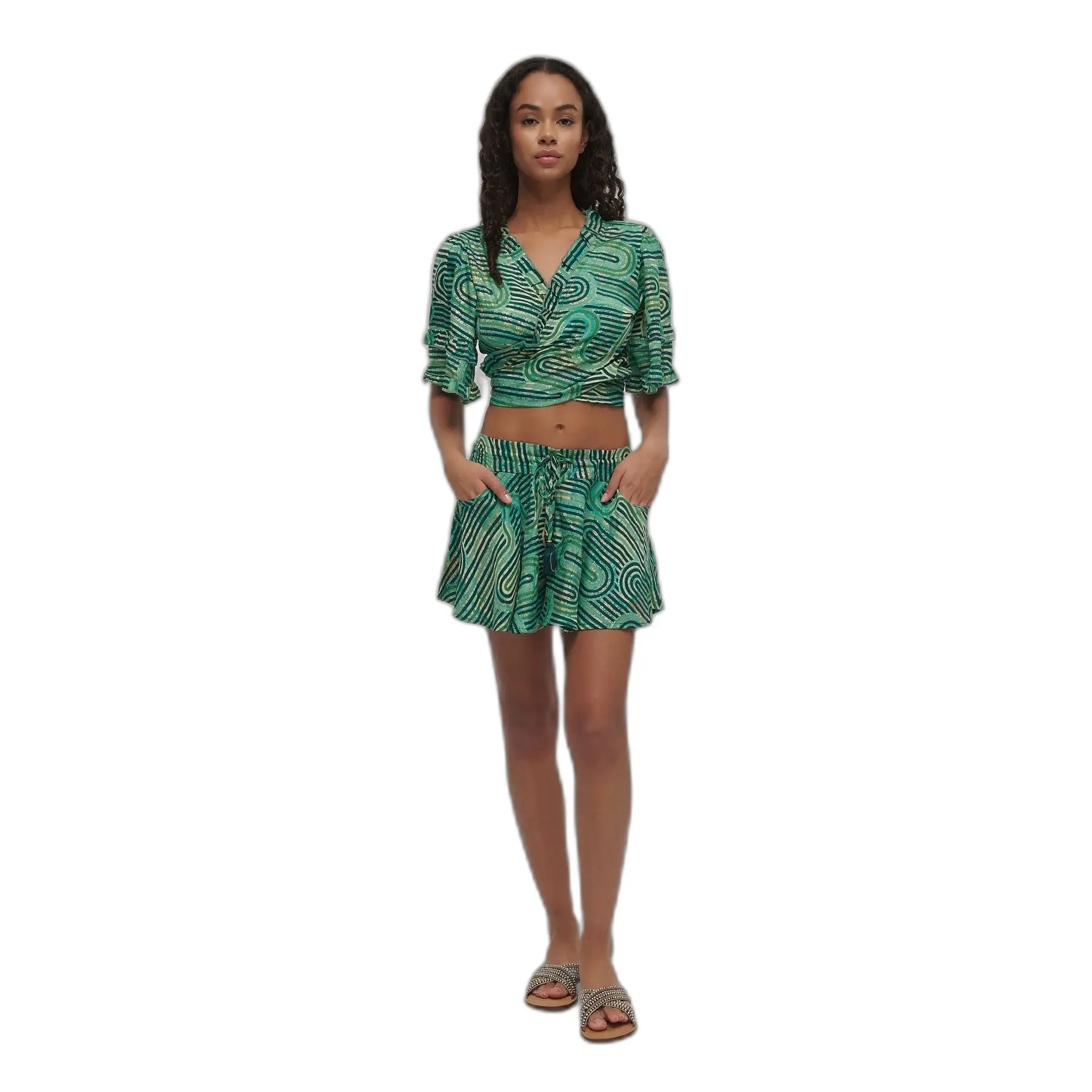 Blouse met geometrische patronen voor dames Ble Resort Collection