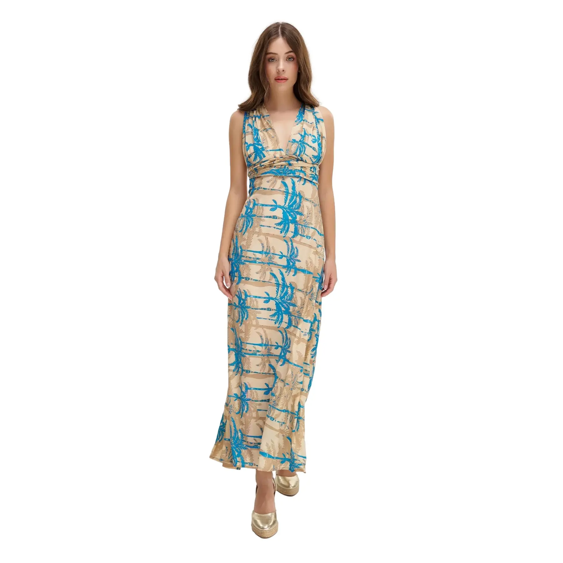 Maxikleid Damen Ble Resort Collection Palms