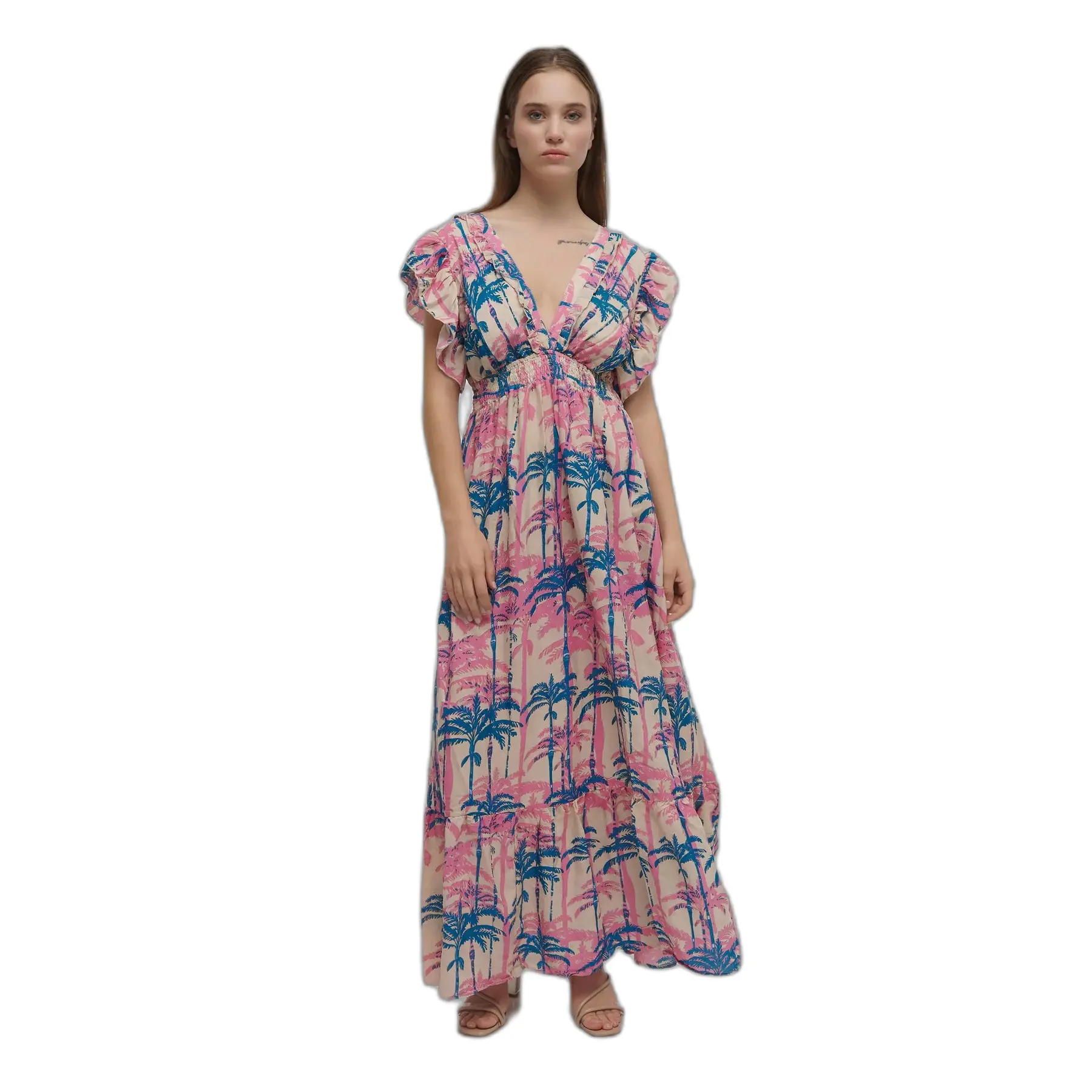 Maxikleid Damen Ble Resort Collection Palms