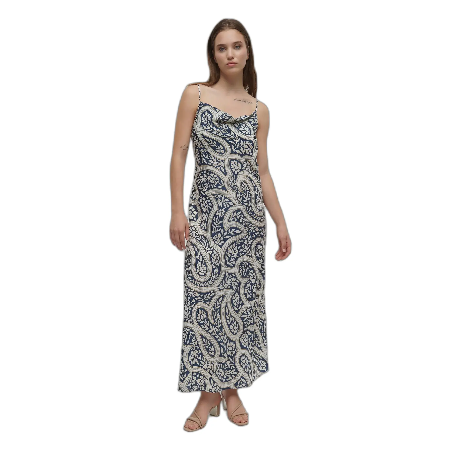 Maxikleid Damen Ble Resort Collection Leaf