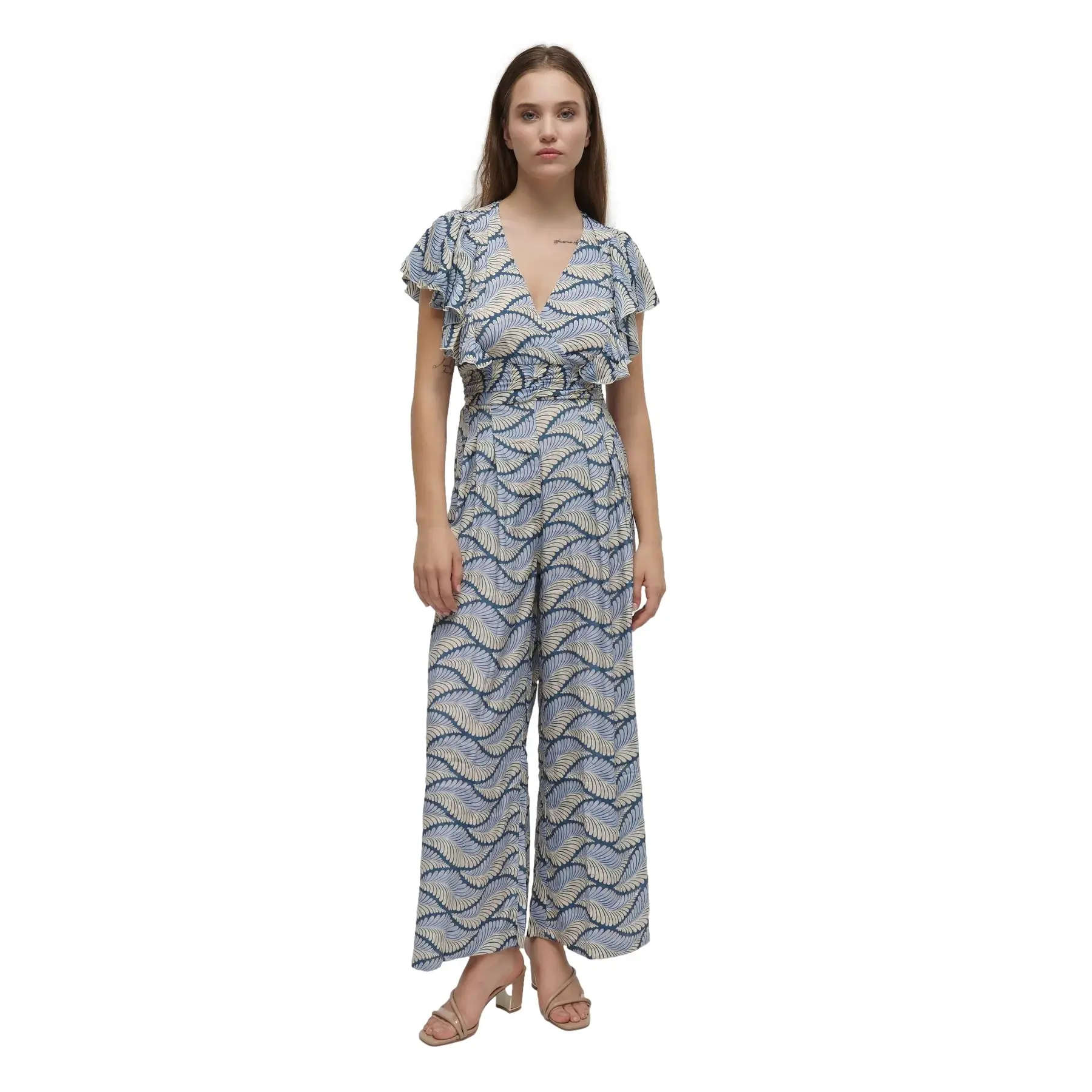 Jumpsuit Damen Ble Resort Collection Leaf