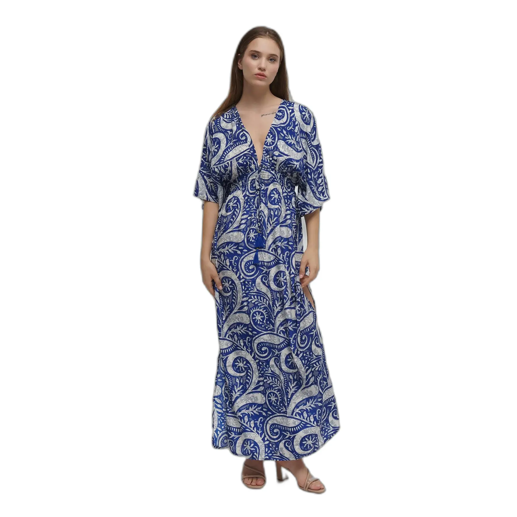 Maxi jurk met print dames Ble Resort Collection