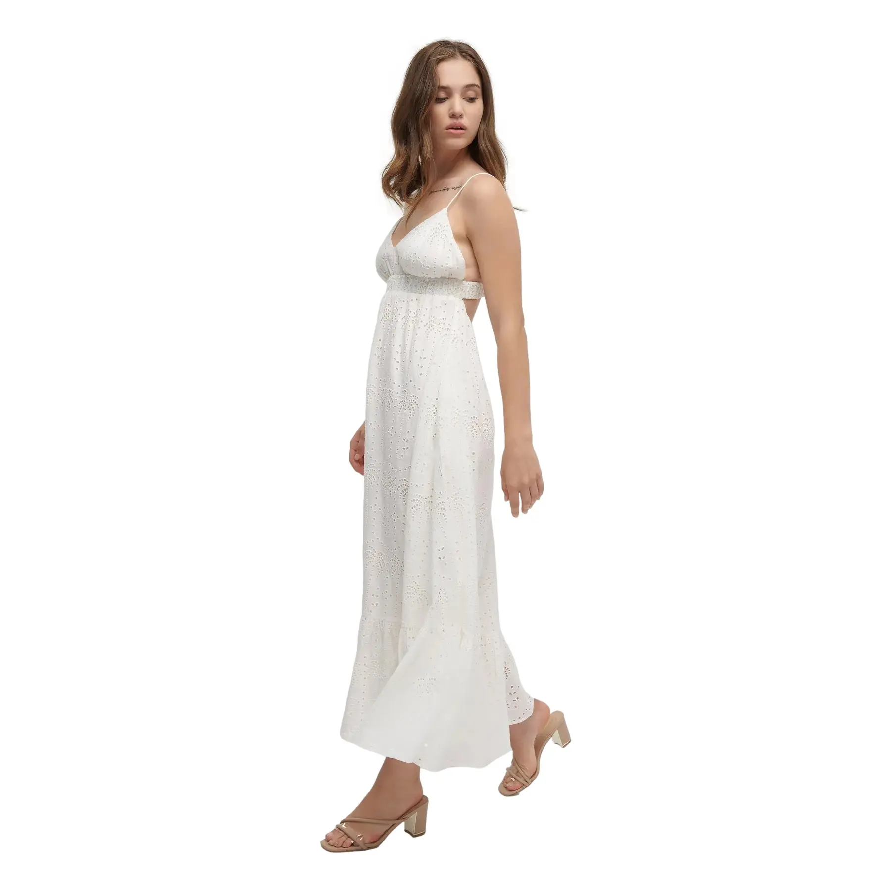 Maxikleid ohne Ärmel für Frauen Ble Resort Collection Kippur