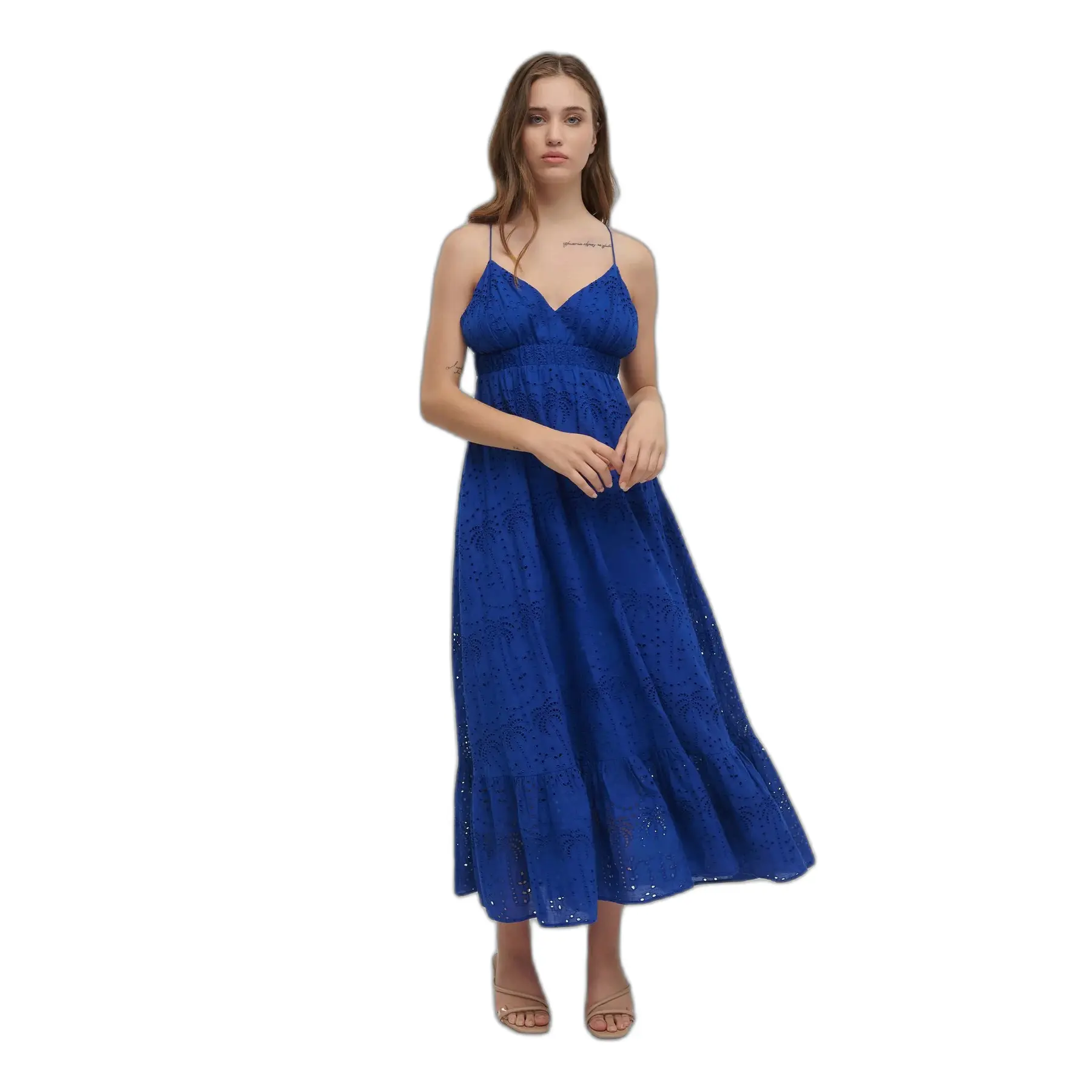 Maxikleid ohne Ärmel für Frauen Ble Resort Collection Kippur