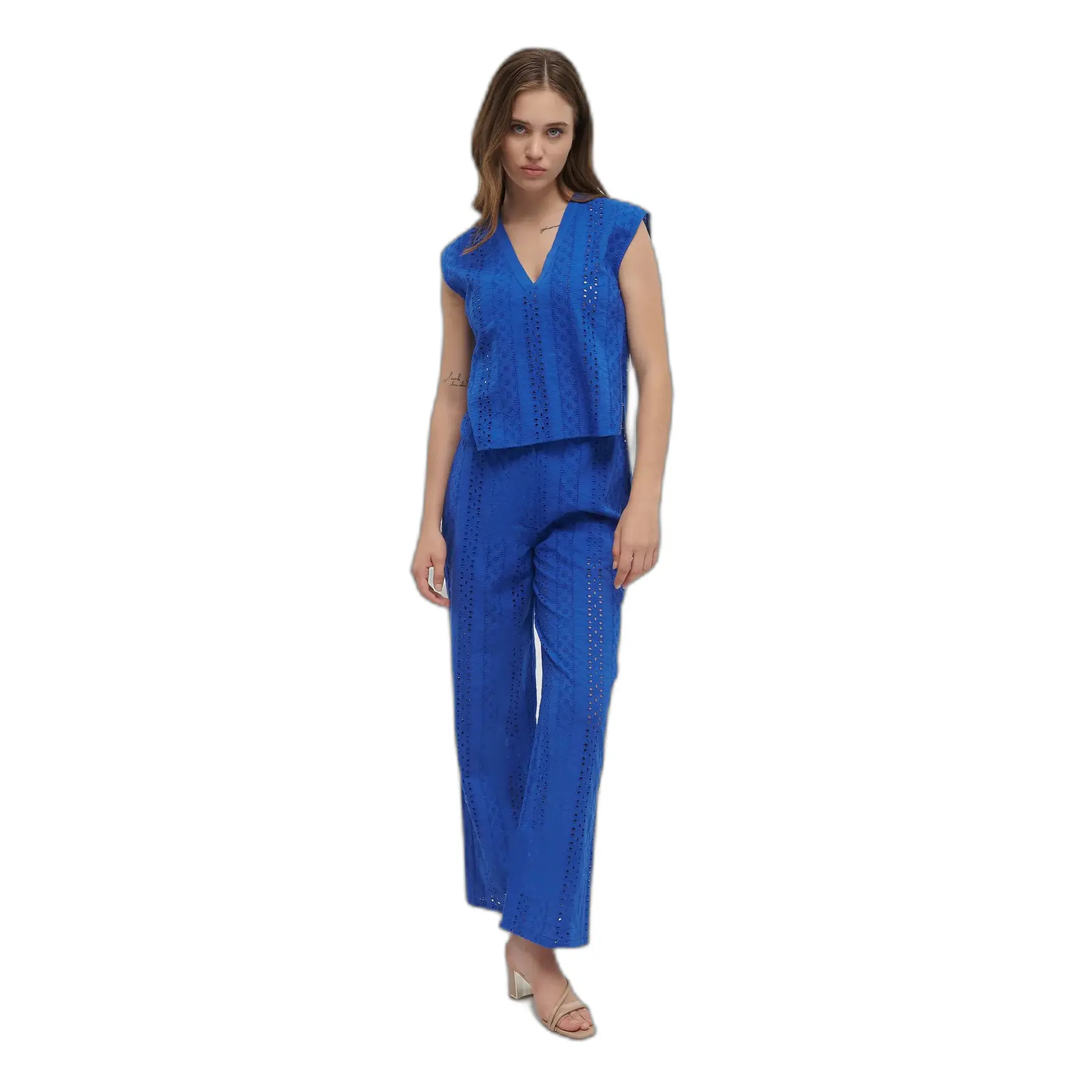 Ärmelloses Oberteil und Hose Damen Ble Resort Collection Kippur
