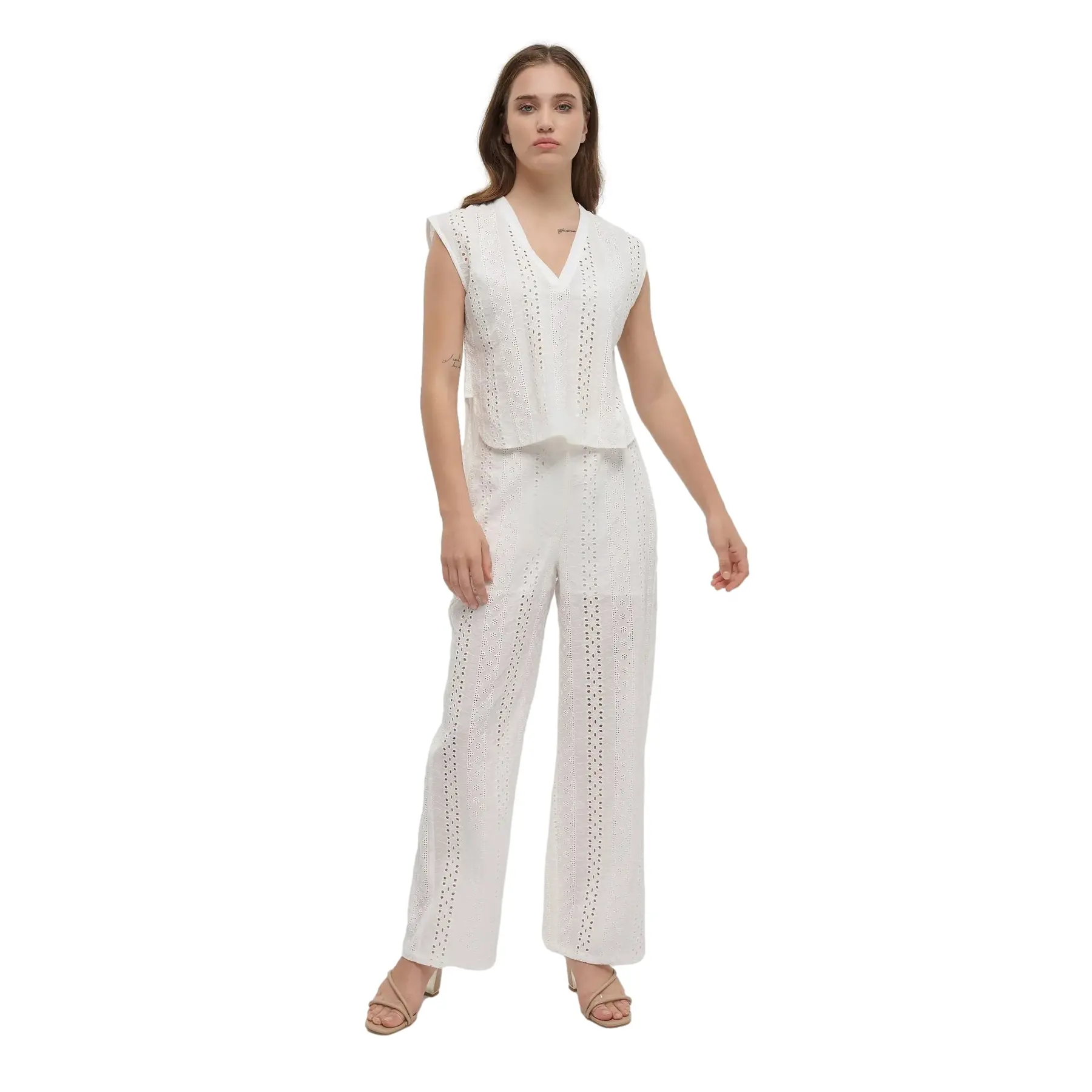 Ärmelloses Oberteil und Hose Damen Ble Resort Collection Kippur