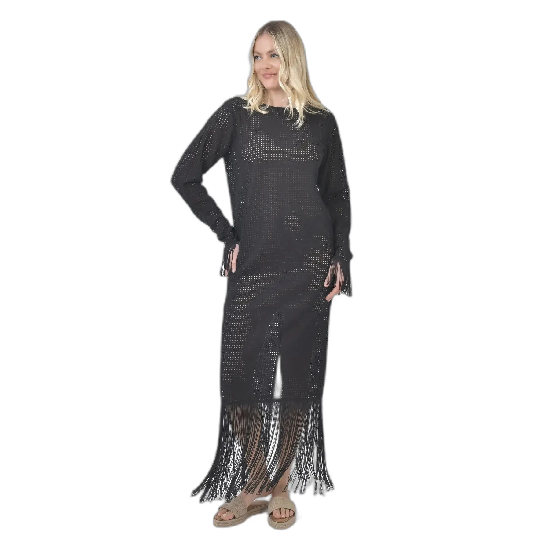 Maxikleid mit langen Ärmeln für Damen Ble Resort Collection