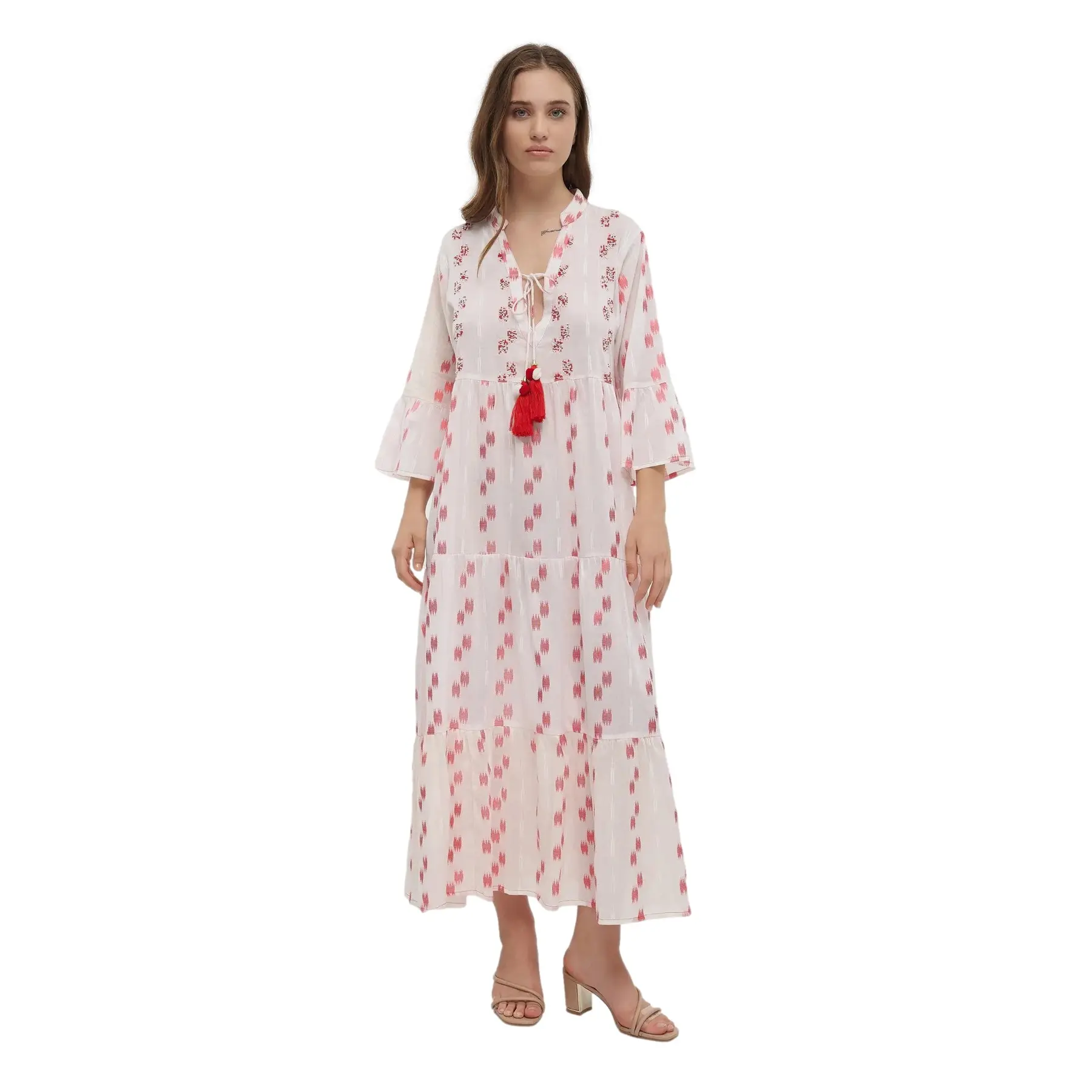 Maxi Kaftan Jurk Dames Ble Resort Collection