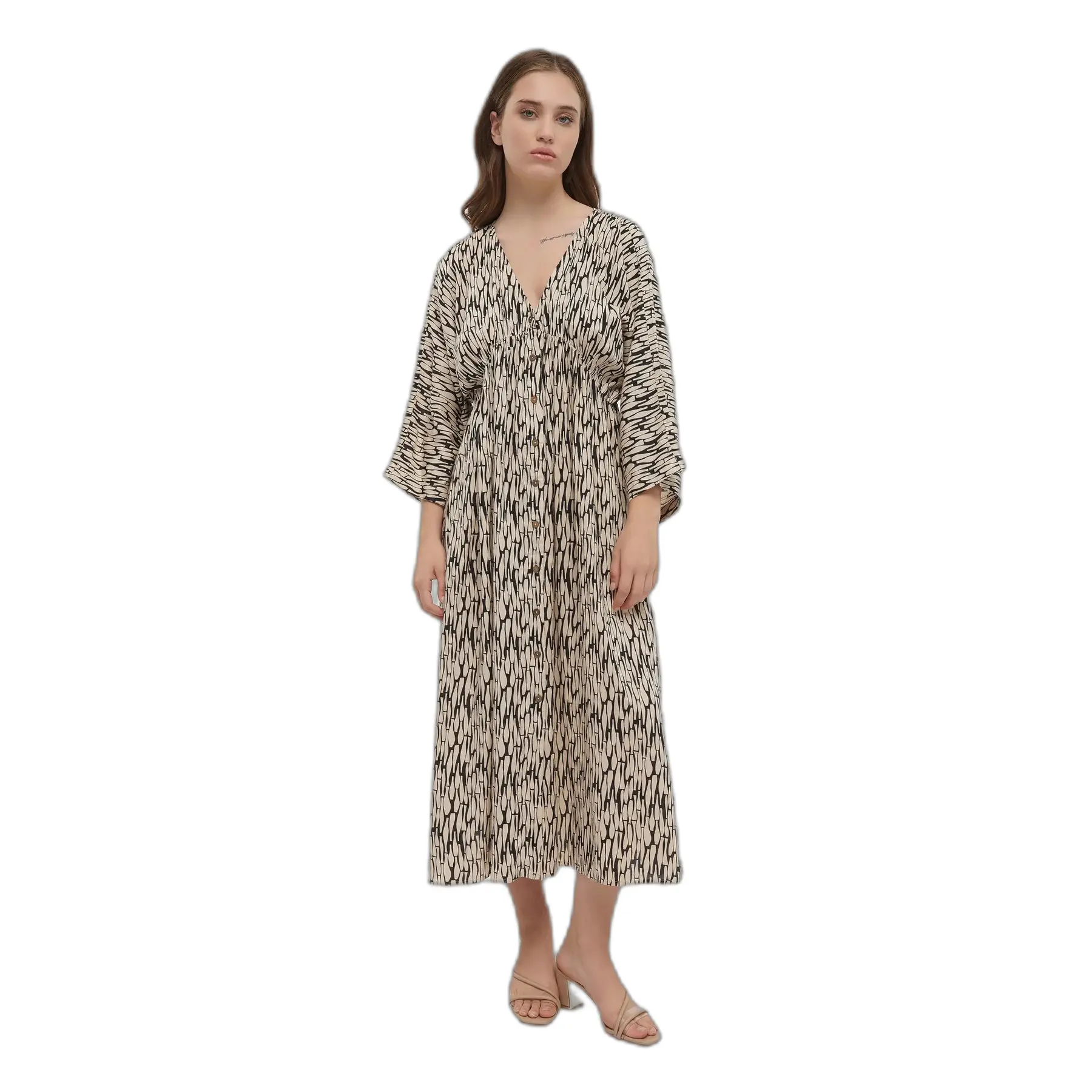 Maxikleid mit langen Ärmeln für Damen Ble Resort Collection