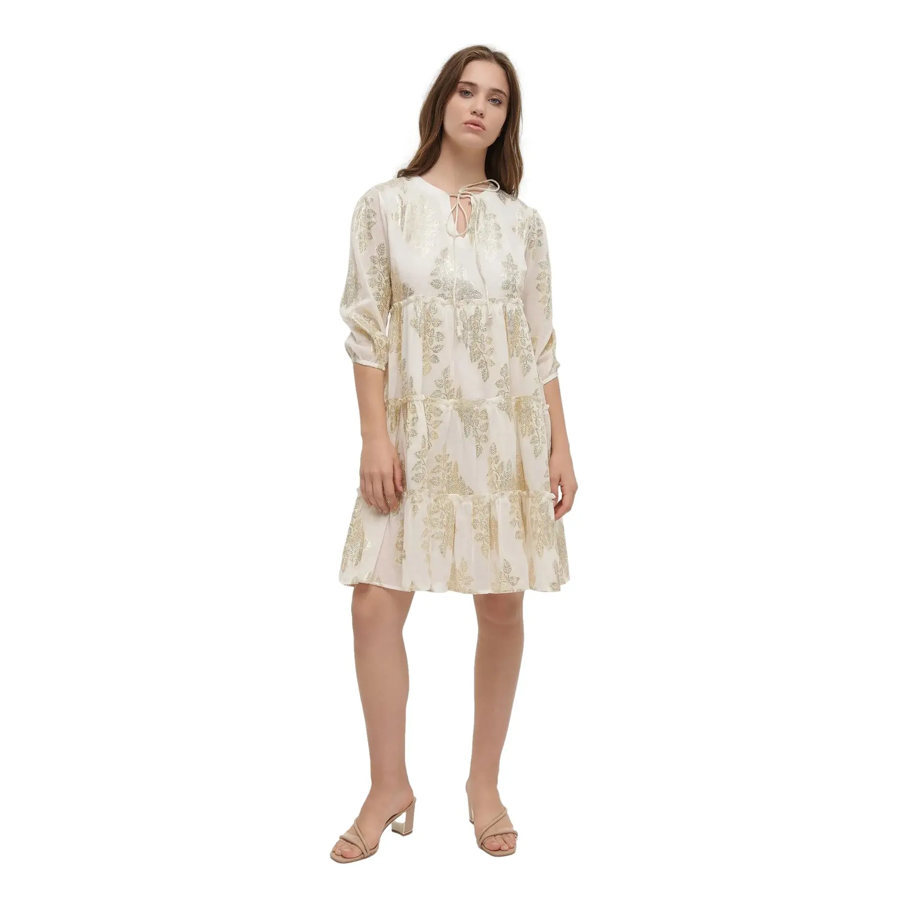 Kleid mit langen Ärmeln, Damen Ble Resort Collection