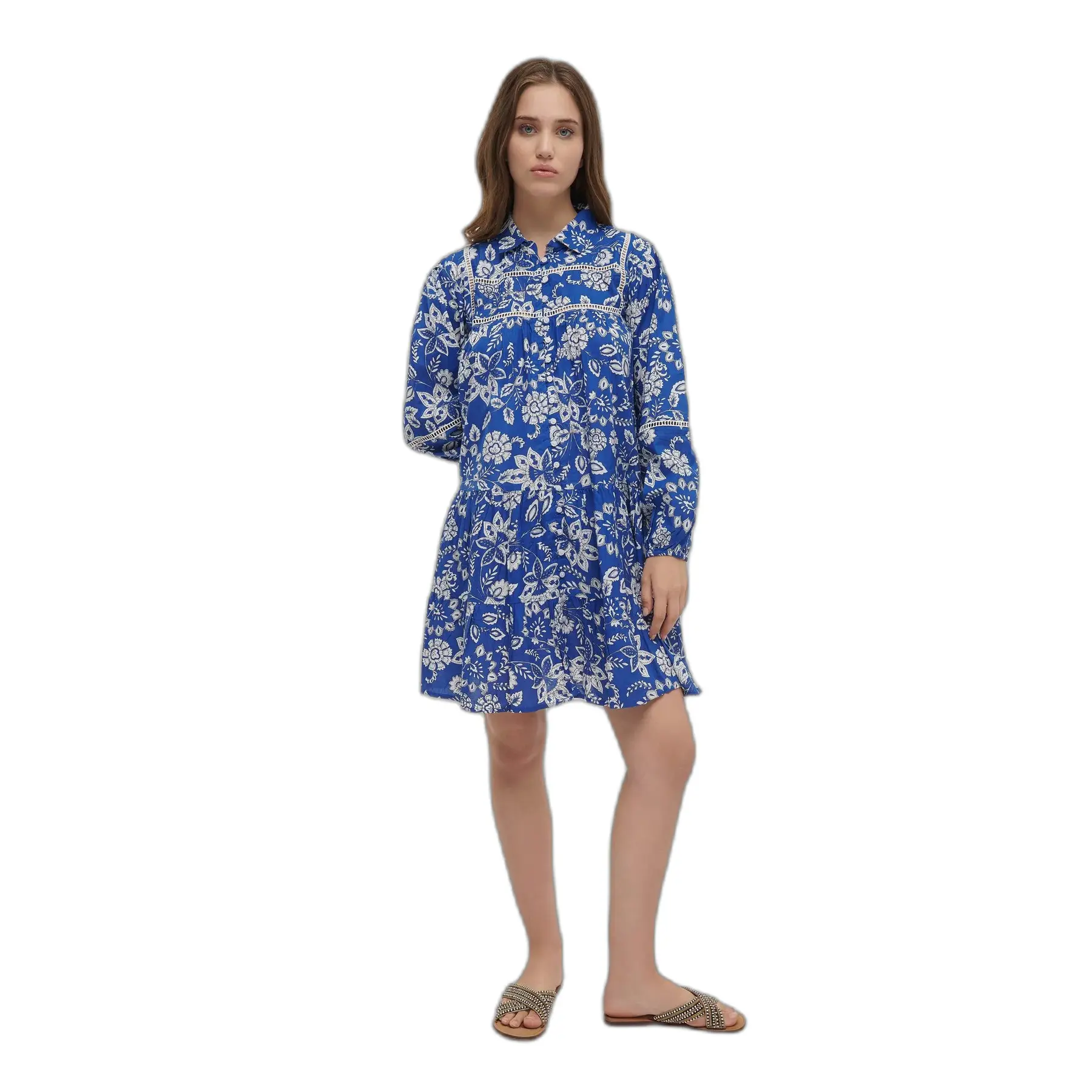 Kleid mit langen Ärmeln, Damen Ble Resort Collection
