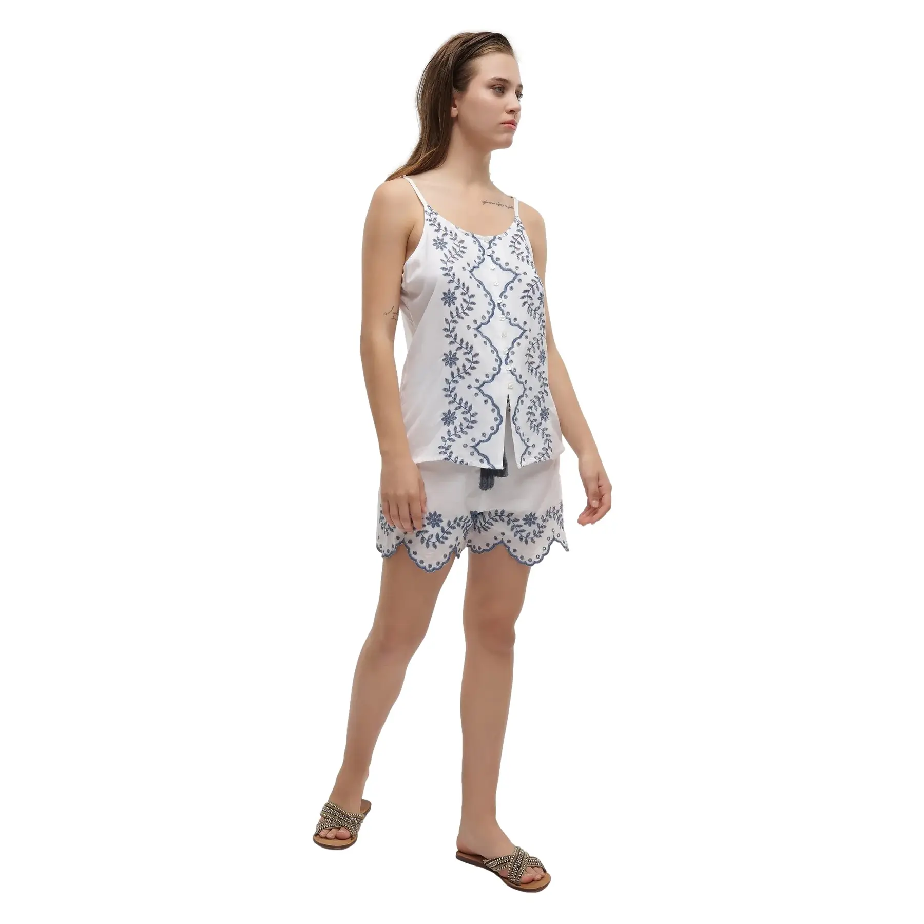 Set Bluse und Shorts Damen Ble Resort Collection