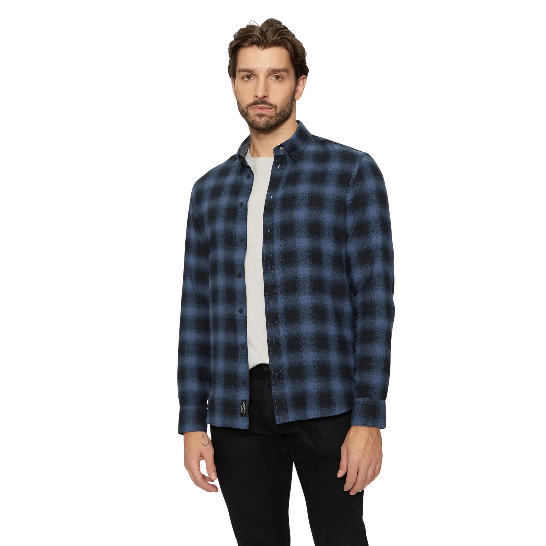 Langarmhemd Slim Fit Blend