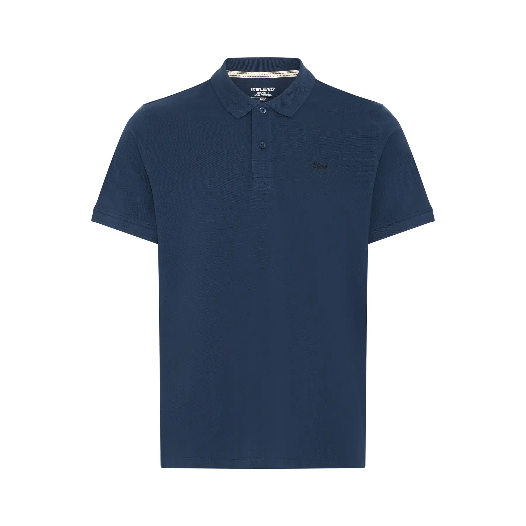 VAN GRAAF Blend Herren Blau Poloshirt Baumwolle Groß - Bild 2