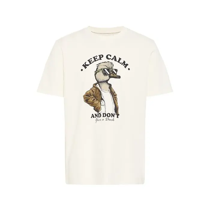 Blend White T-Shirt Ivik Funny Graphic