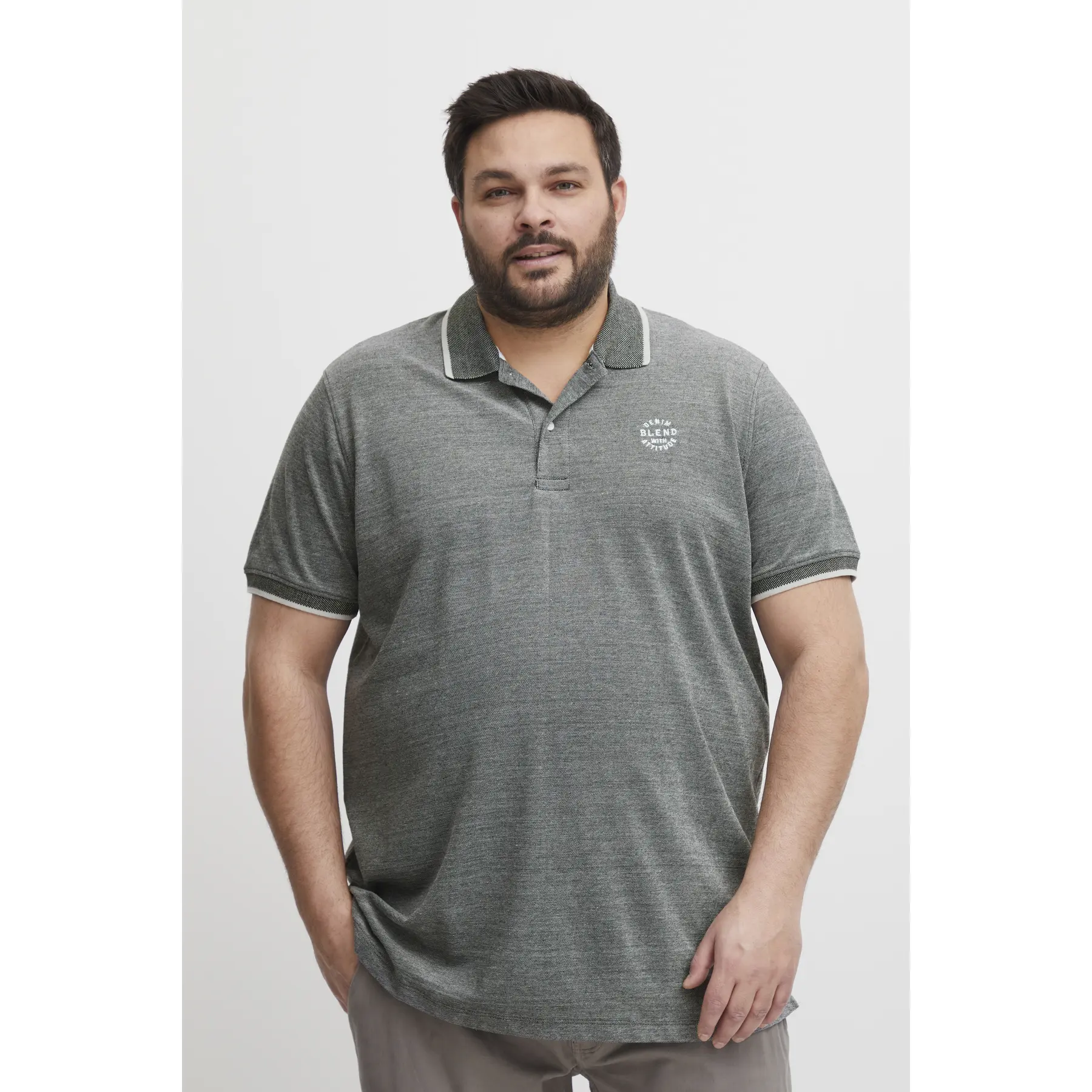 Blend Men's Black Polo Nate