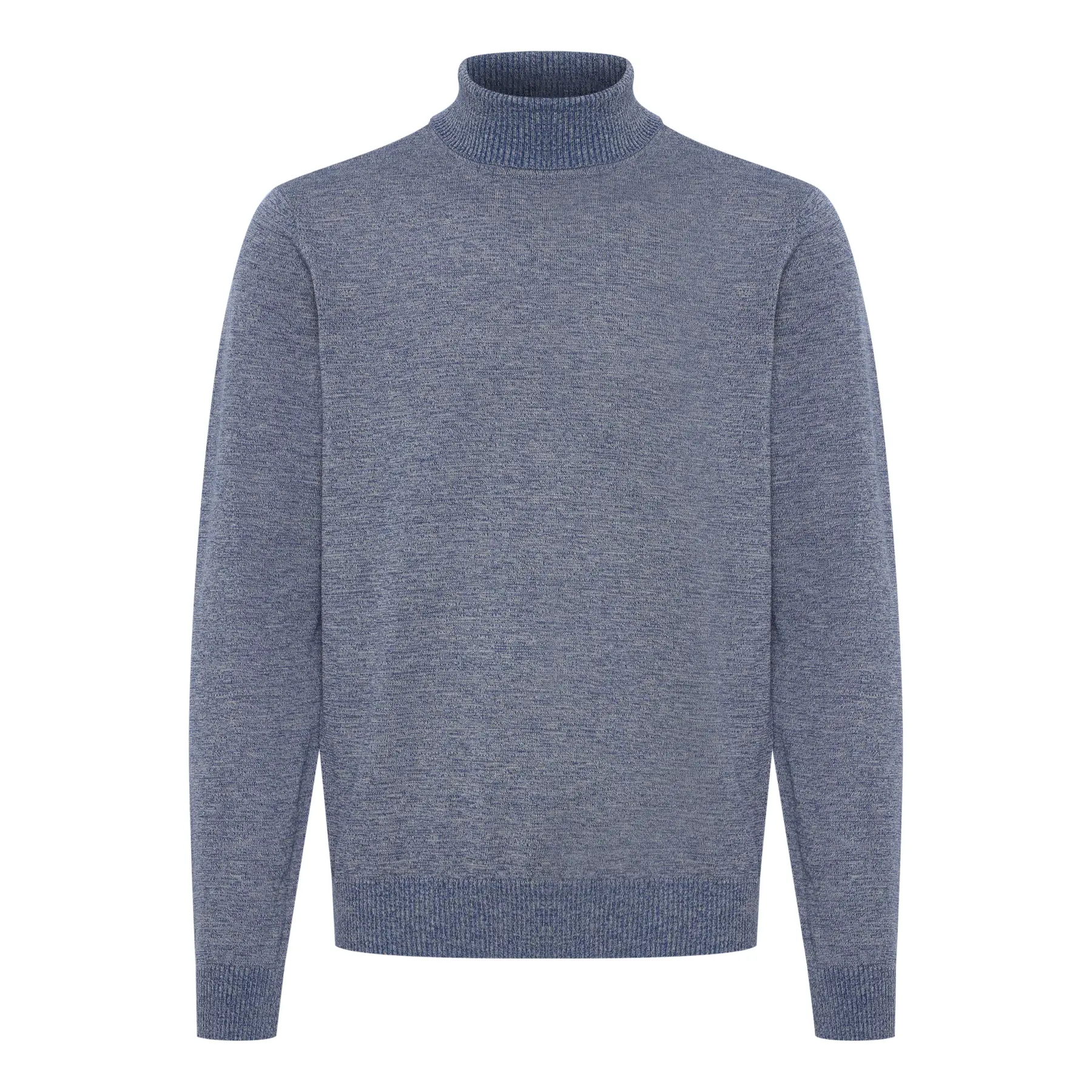 Blend Blue Turtleneck Sweater Bhbruton