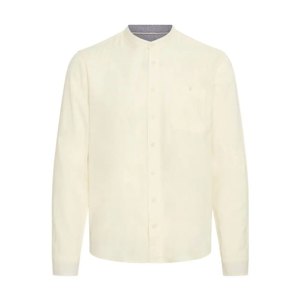 Blend White Long Sleeve Shirt Bobby Mandarin