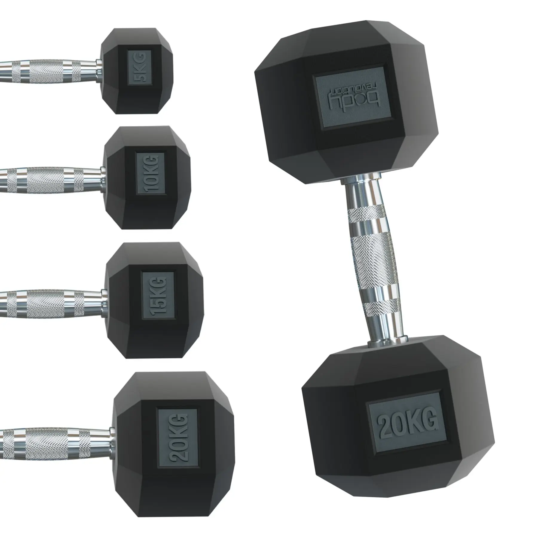 Zeshoekige halter Body Revolution 7kg (x2)