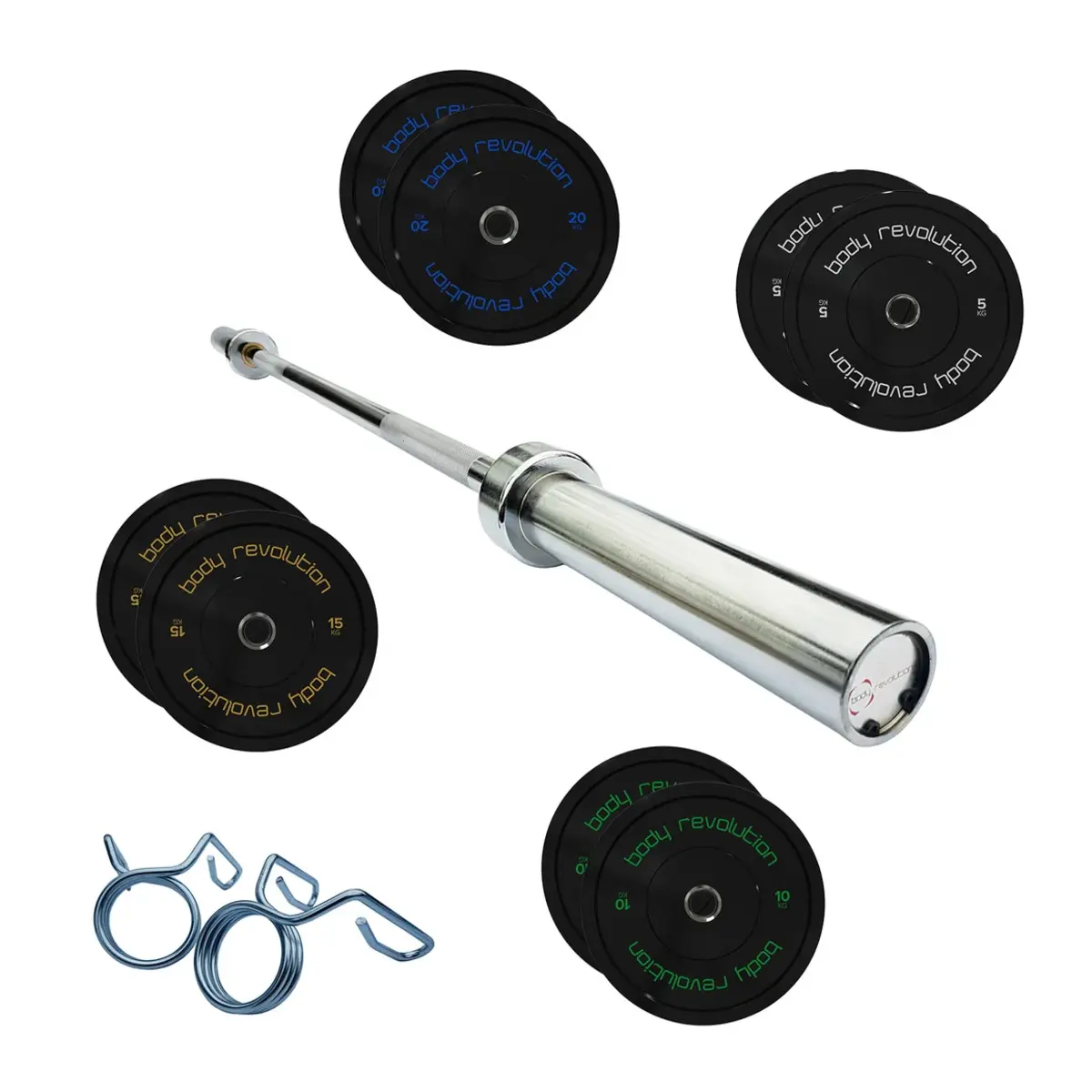 Olympische Haltergewichtstang Body Revolution Bumper 10kg