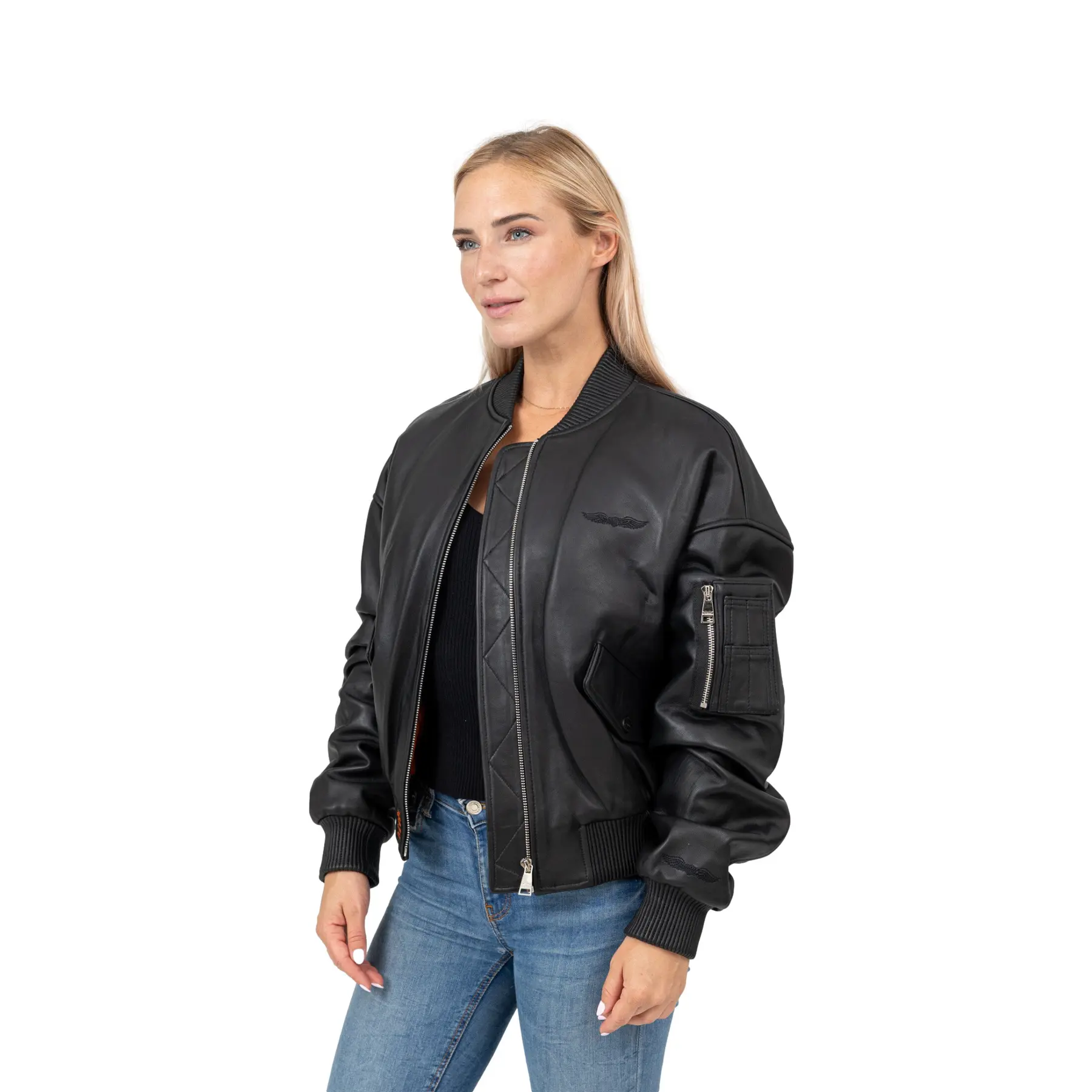 Lederjacke Damen Bombers Naomi