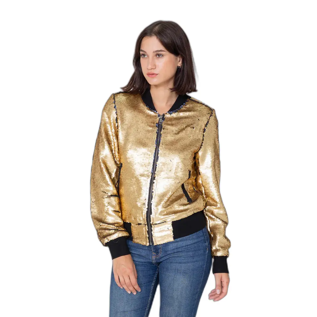 Damenjacke Bombers Glitter