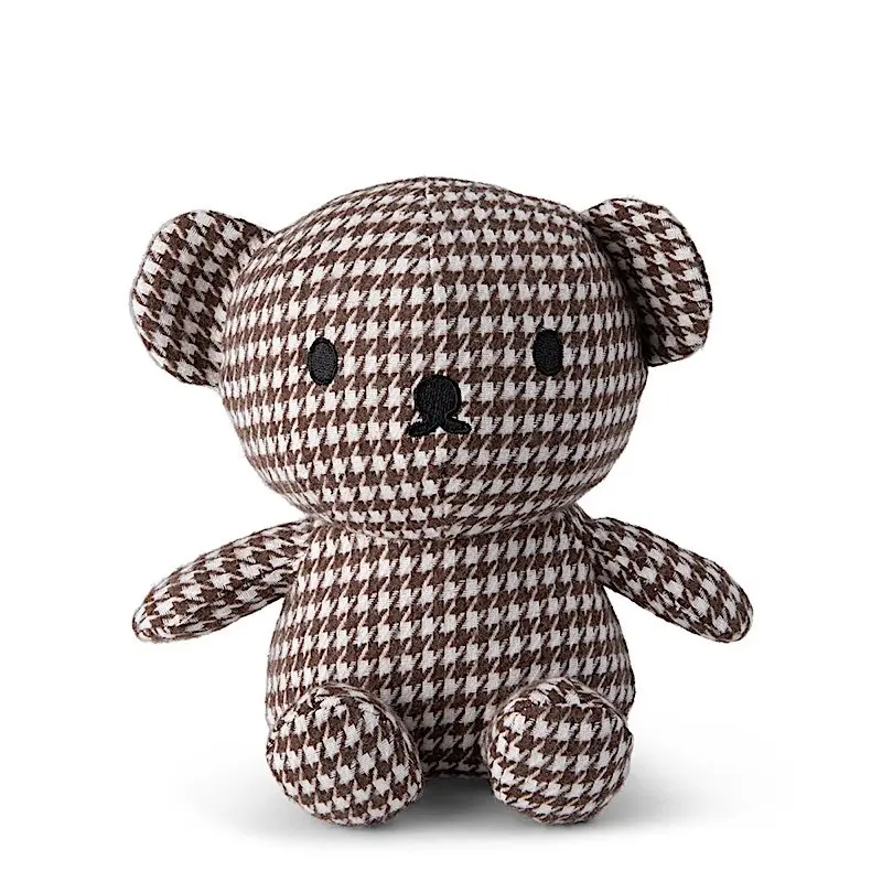 Peluche Miffy &amp; friends in pied-de-poule Bon Ton Toys