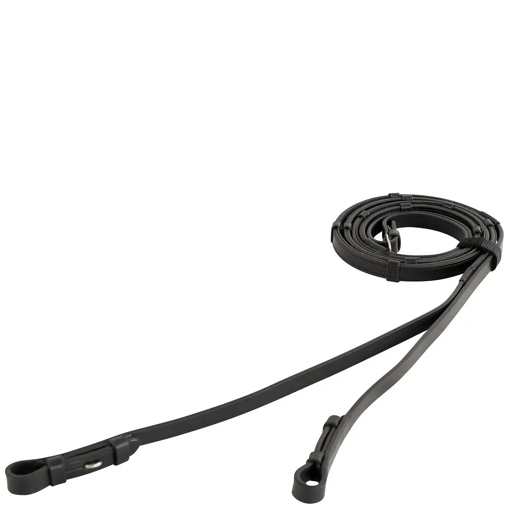 Antislip leren teugels voor paard met stoppertjes BR Equitation