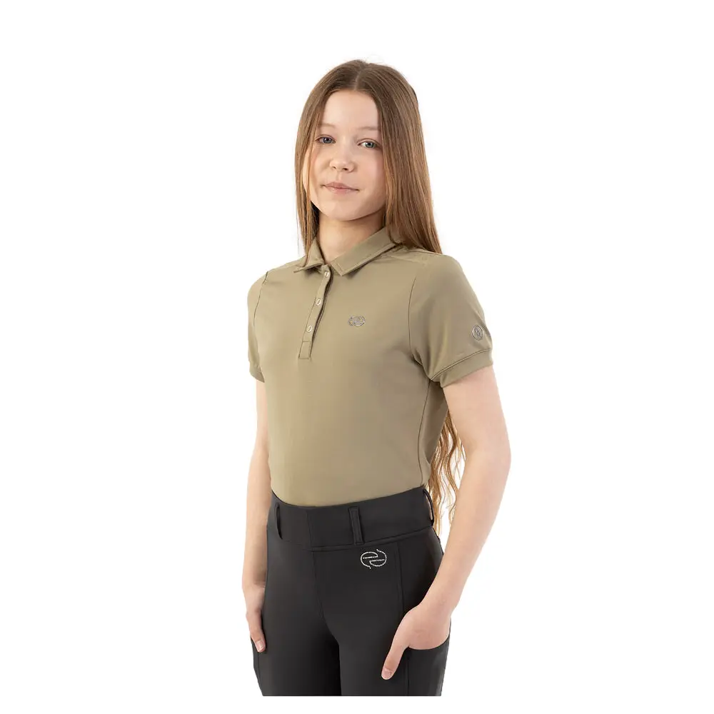 Polo equitazione per bambina BR Equitation Eevolv Kaitlyn