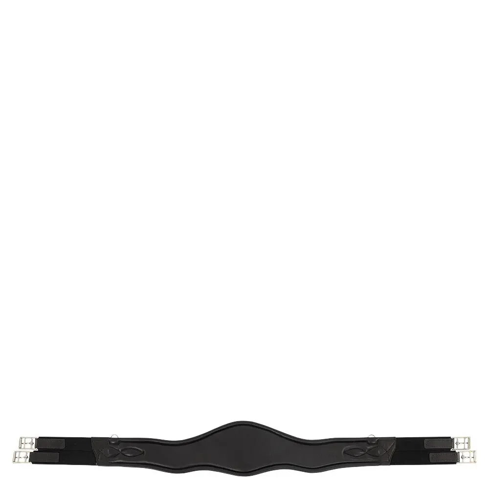 Anatomischer Sattelgurt mit beidseitigem Elastik und Magnet BR Equitation Bakewell - Farbe: Schwarz