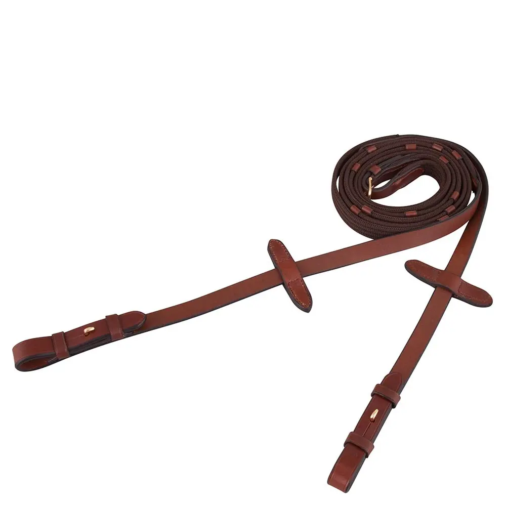 Horse reins in round blind canvas BR Equitation