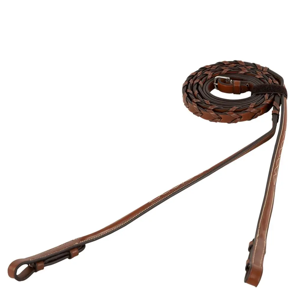 Hunting leather horse reins BR Equitation