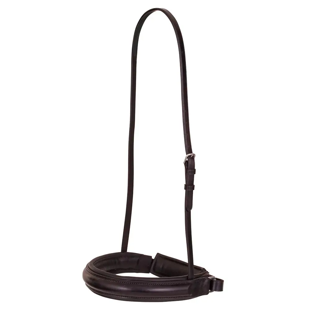 Pull-back leather Horse cheek pieces with uprights BR Equitation