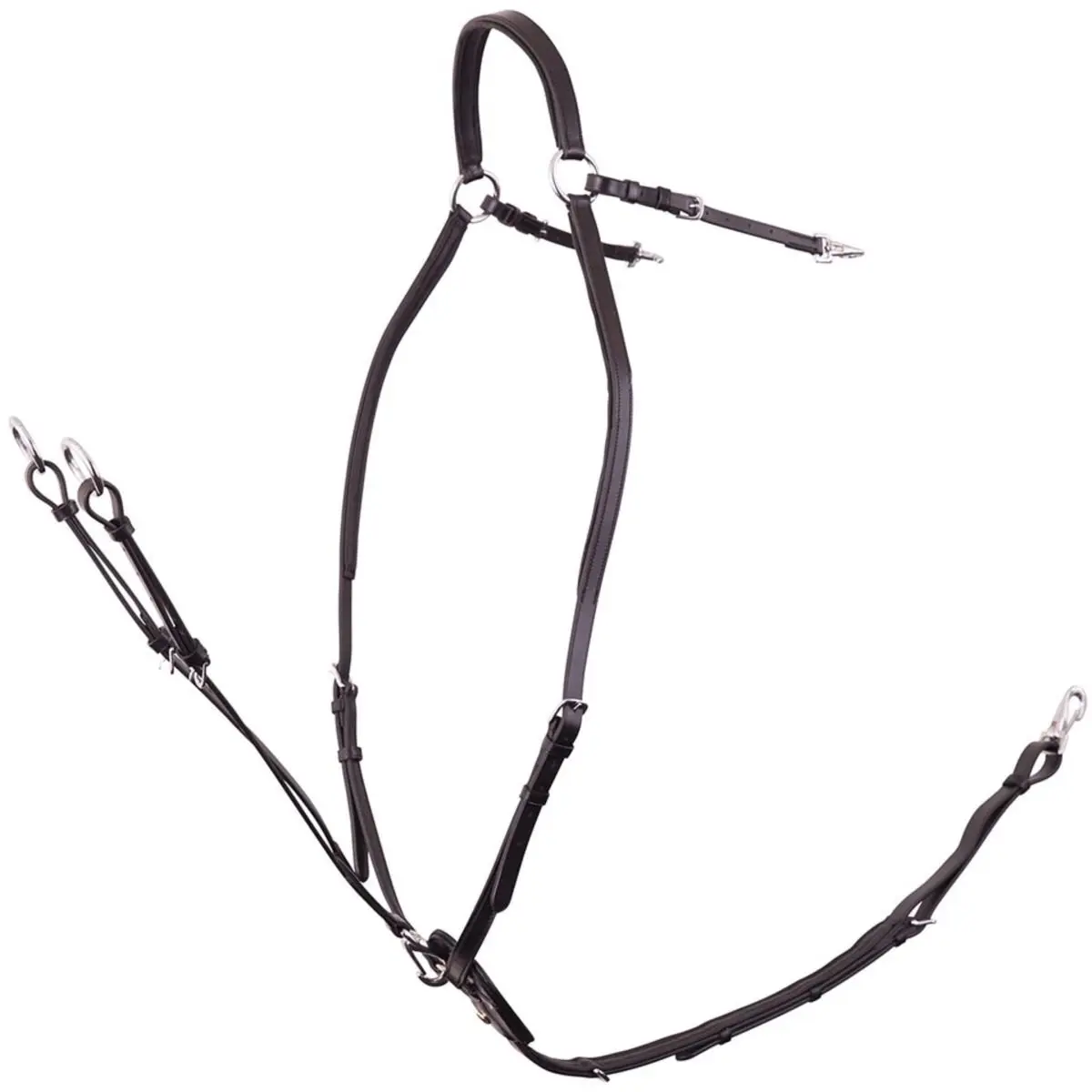 Hunting collar for horses with saddle straps and elastic band BR Equitation Rayleigh
