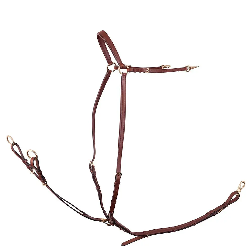 Hunting collar for horse with elastic BR Equitation Rayleigh