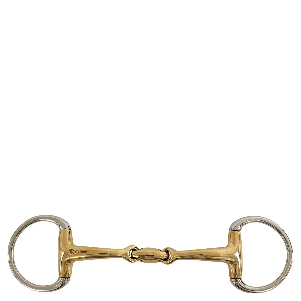 Curved olive bit for double-breasted horses BR Equitation Soft Contact