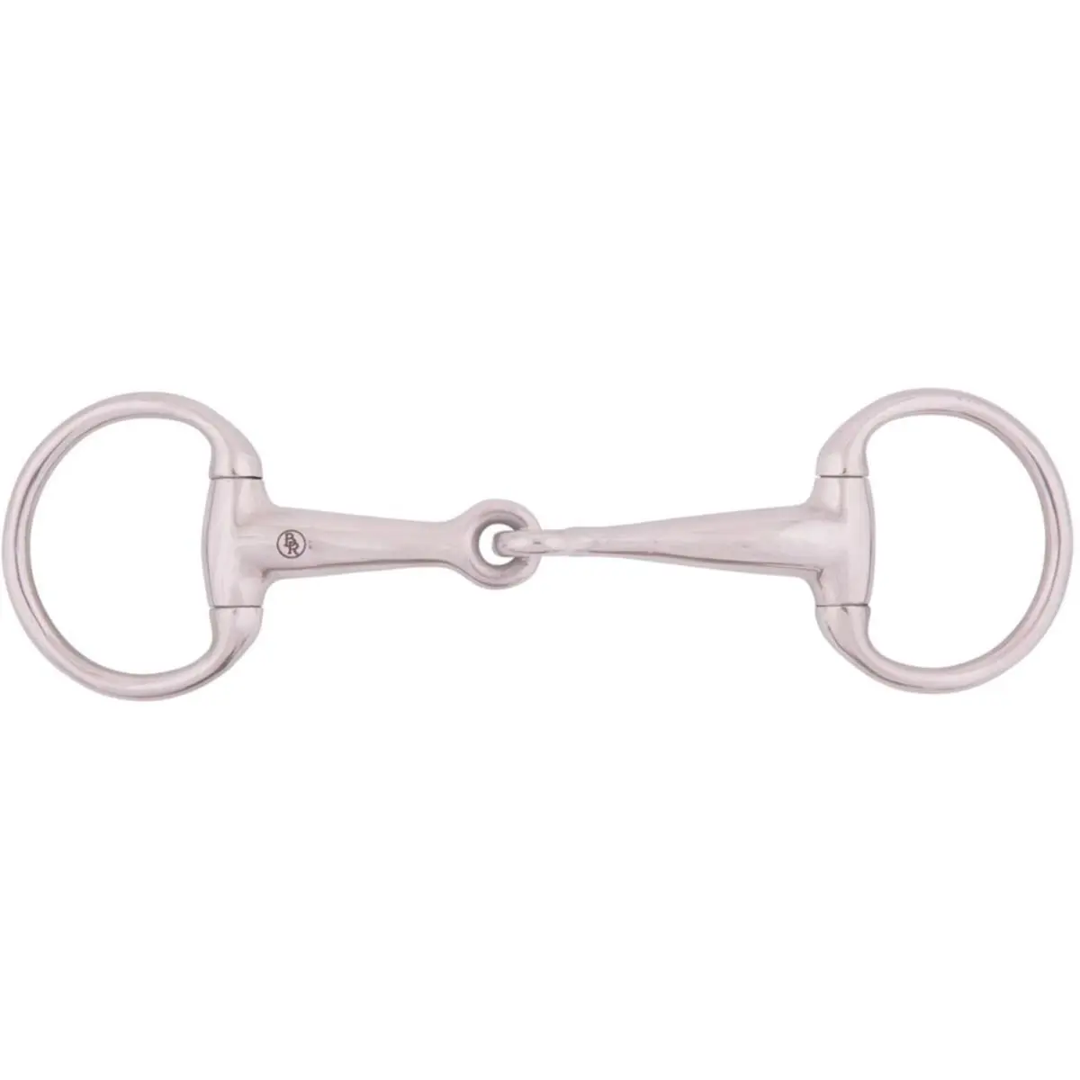 Solid stainless steel single-cut olive bit for horses BR Equitation