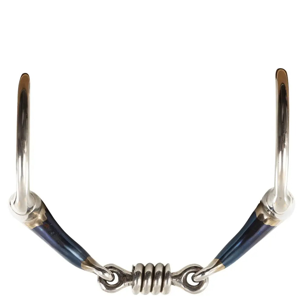 Double snaffle bit for horses in rolls BR Equitation