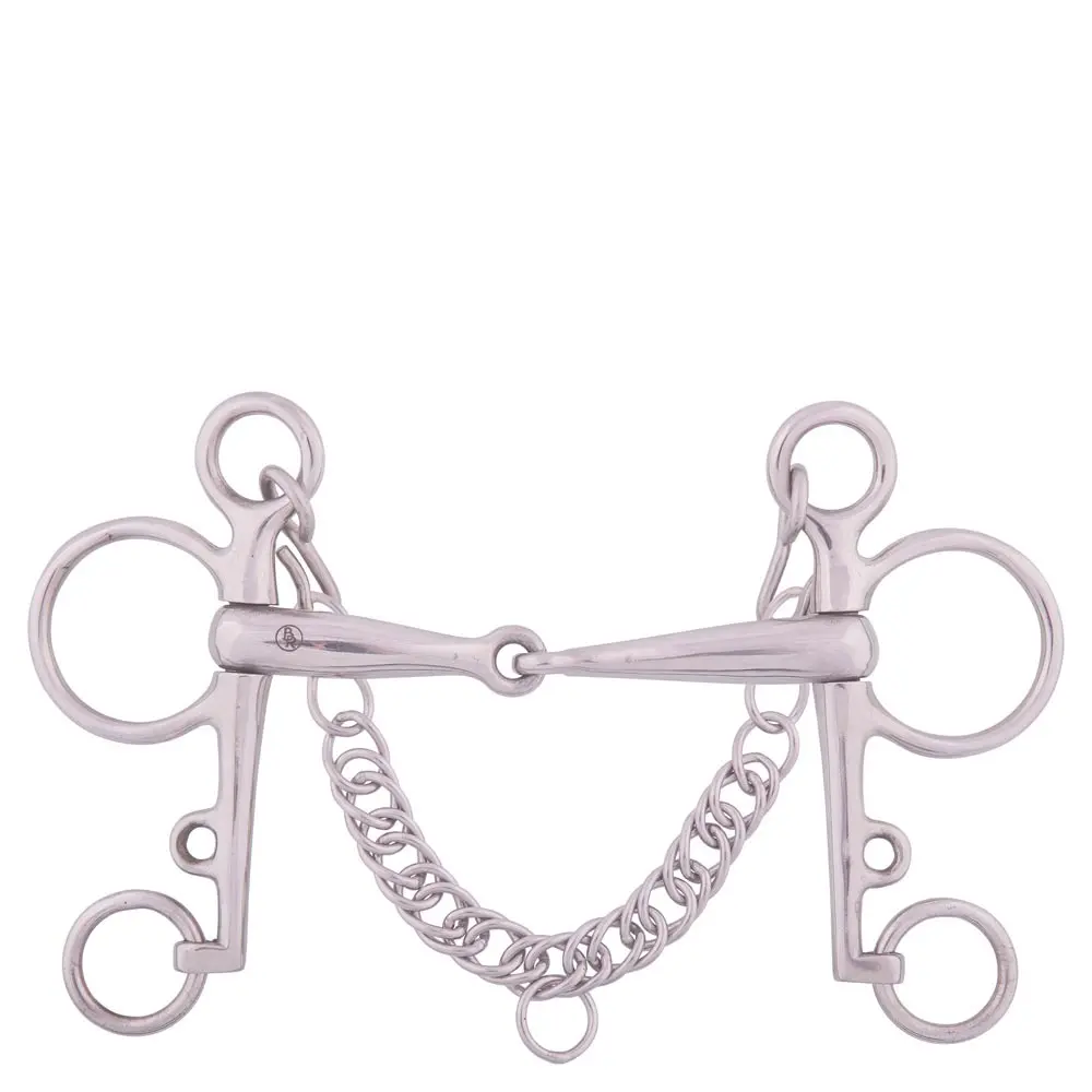 Pelham for single horse stainless steel BR Equitation Apple Mouth