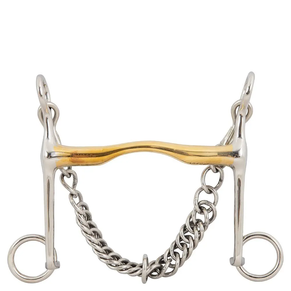 Bridle bit for horse BR Equitation Soft Contact 14mm shanks 140mm